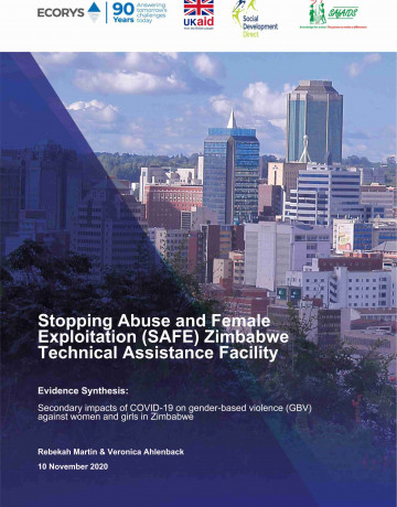 Stopping Abuse and Female  Exploitation (SAFE) Zimbabwe  Technical Assistance Facility