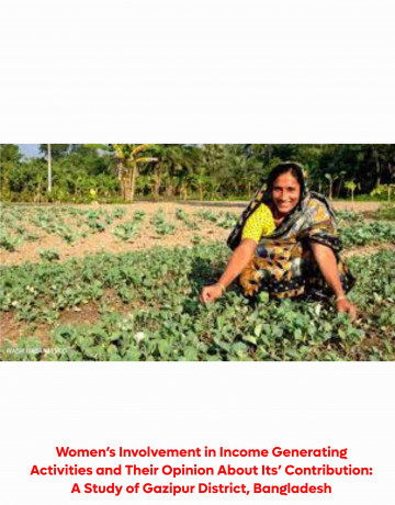 Women’s Involvement in Income Generating Activities and Their Opinion About Its’ Contribution: A Study of Gazipur District, Bangladesh